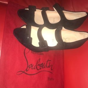 Black Vintage Christian Louboutins Low Heel